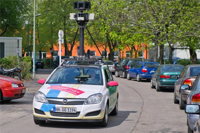 Ein Kameraauto des Internetdiensteanbieters Google.