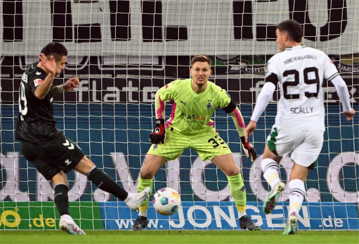 Ein kleines Erfolgserlebnis für Bremen: Rafael Borré erzielt hier das zwischenzeitliche 1:0.