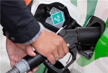 Zapfhahn an Wasserstofftankstelle