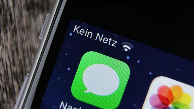 Anti-Funkloch-Förderung: Erster Mobilfunk-Mast in Betrieb Ein nur mit WLAN verbundenes Smartphone hat kein Mobilfunk-Netz.