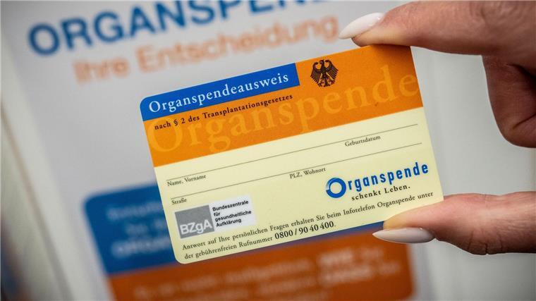 187 Organe im Norden transplantiert - 1600 Menschen warten Ein Organspendeausweis, aufgenommen im Gesundheitsministerium.