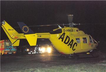 Ein Rettungshubschrauber flog den in Einswarden verunglückten Motorradfahrer ins Krankenhaus.