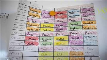 Ein Stundenplan einer Oberschule in Bremen.