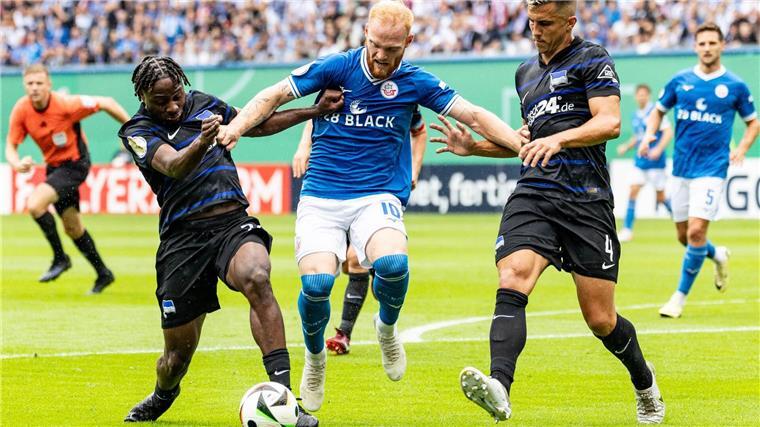 Ein umkämpftes Spiel lieferten sich Hansa und Hertha.