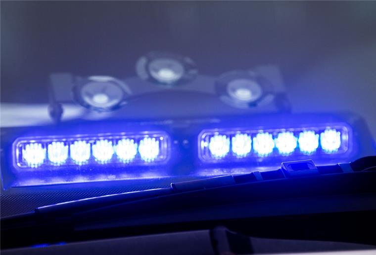 Blaulicht am Polizeiauto