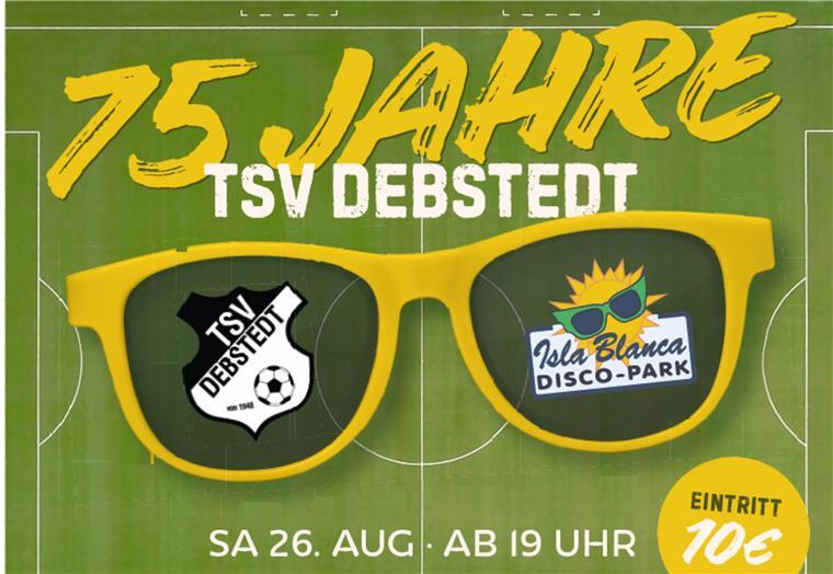 Feiere das 75-jährige Jubiläum des TSV Debstedt! TSV Debstedt 75 Jahre