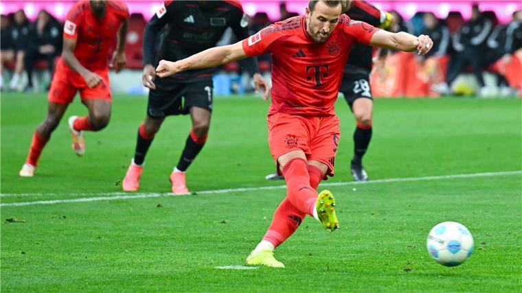 5:0, 4:0, 3:0: Bayern setzen national ein „Statement“ Eine Bank vom Elfmeterpunkt: Harry Kane.