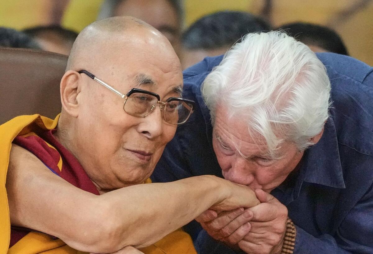 Hollywoodstar Richard Gere in Berlin erwartet Eine besondere Beziehung: Richard Gere besucht die Geburtstagsfeier des Dalai Lama. (Archivbild)