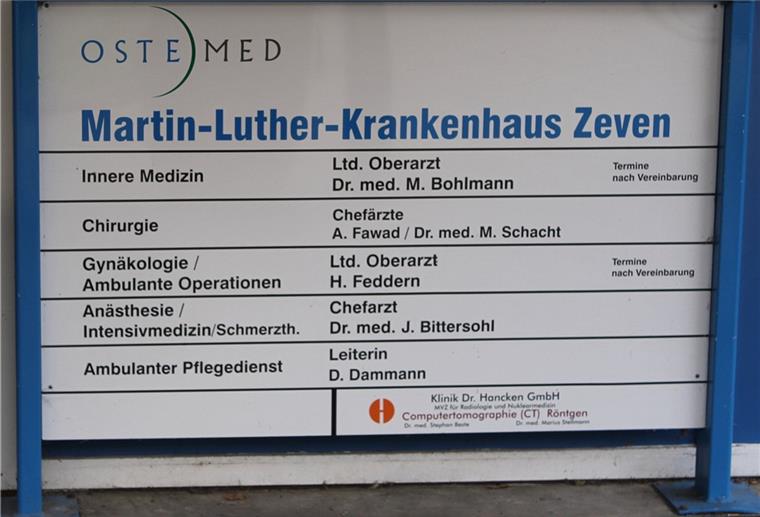 Eine Erinnerung an die Zeit vor der Schließung des Zevener Krankenhauses zum Jahresende 2018.