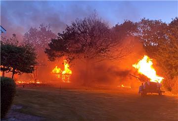 Feuer in Wilhelmshaven.