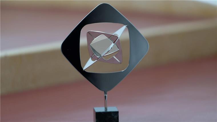 Eine Grimme-Preis Trophäe. Die Preisträger des diesjährigen Grimme-Preises wurden in Marl bekannt gegeben.