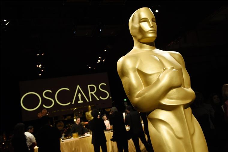 Deutscher Film hofft heute Nacht bei den Oscars Eine Oscar-Statue steht während einer Presseführung zum 91. Academy Awards Governors Ball im Raum.