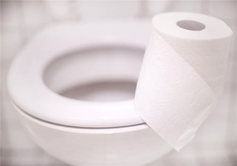 Eine Rolle Toilettenpapier liegt am auf einer Toilette.   Dass ein Mädchen nicht zur Toilette gehen durfte, kostet einen Schulbezirk in den USA eine Stange Schmerzensgeld. 