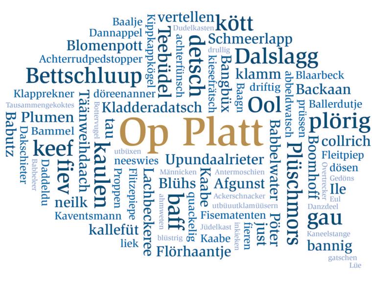 Diese Wörter sind auf Platt viel schöner als auf Hochdeutsch Eine "Wordmap" aus plattdeutschen Begriffen.