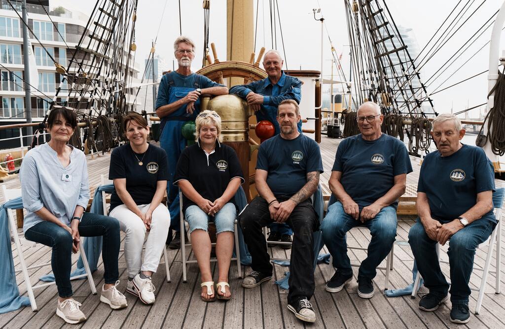 Crewmitglieder der "Schulschiff Deutschland"