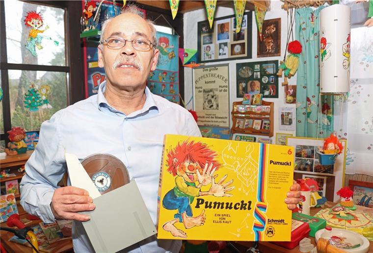 Uthleder betreibt ein Pumuckl-Museum Sven Coorßen im Pumuckl-Museum