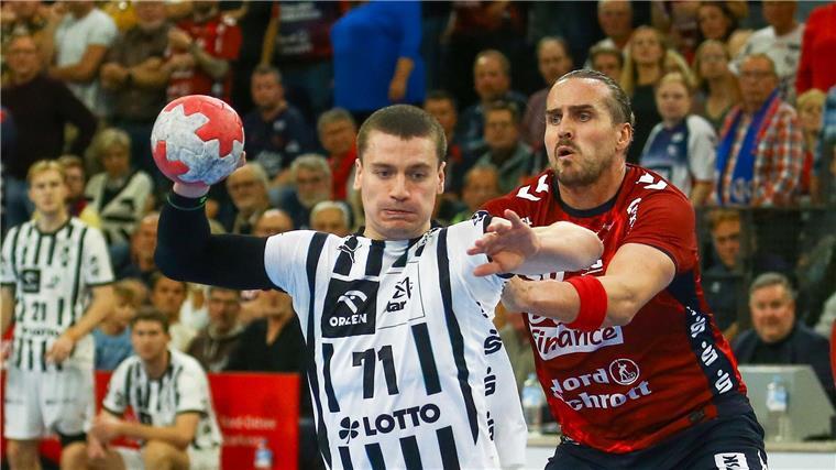 Flensburg jubelt im Derby und stürmt an die Tabellenspitze Elias Ellefsen á Skipagøtu war einer der besten Kieler Spieler.