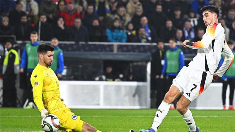 Torrekord mit Spaßfußball: DFB-Team stürmt zum Gruppensieg Endlich wieder ein Tor von Havertz aus dem Spiel heraus.