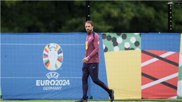 Englands Nationaltrainer Gareth Southgate während einer Trainingseinheit.