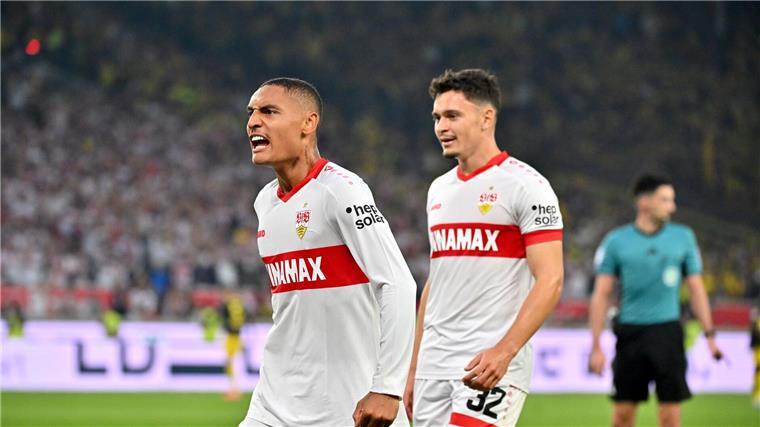 „Außergewöhnlich“: Stuttgarter Sonderlob für Millot Enzo Millot (l.) gehörte zu den überragenden Stuttgarter Spielern beim Sieg gegen Dortmund.