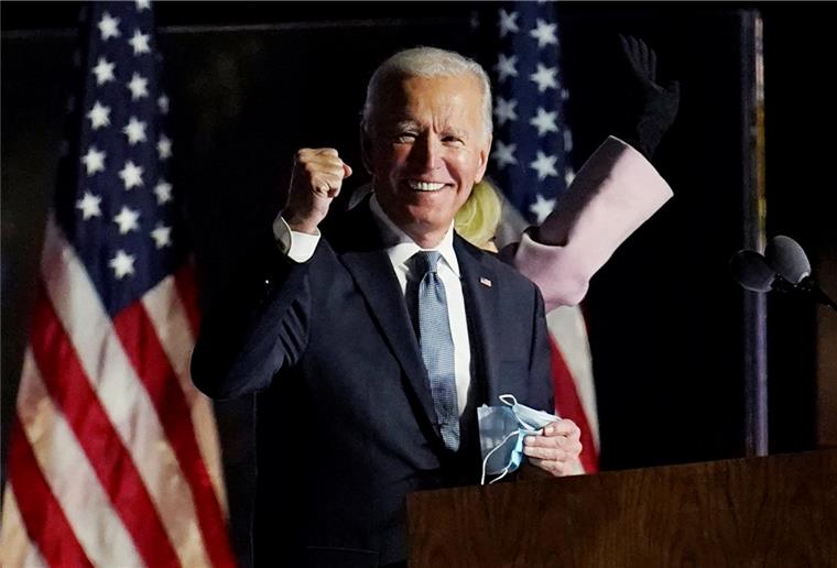 Joe Biden ist neuer Präsident der USA Er hat es geschafft: Der Demokrat Joe Biden wurde zum Präsidenten der Vereinigten Staaten gewählt.