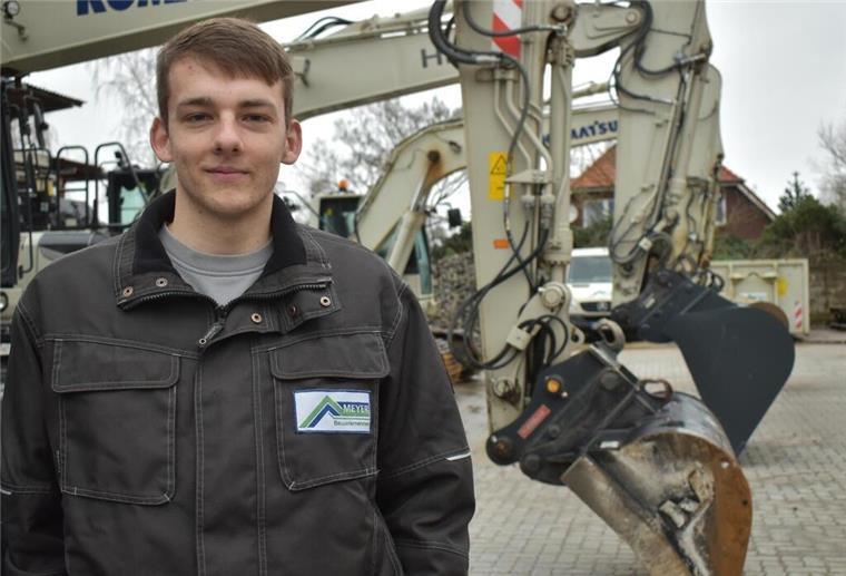 Er ist der beste Maurergeselle in Niedersachsen: Tom Meyer aus Spaden.