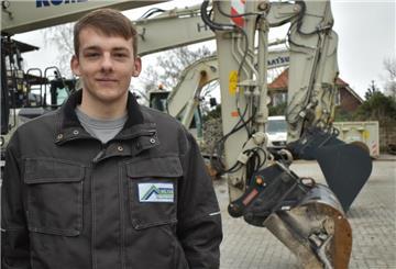 Er ist der beste Maurergeselle in Niedersachsen: Tom Meyer aus Spaden.