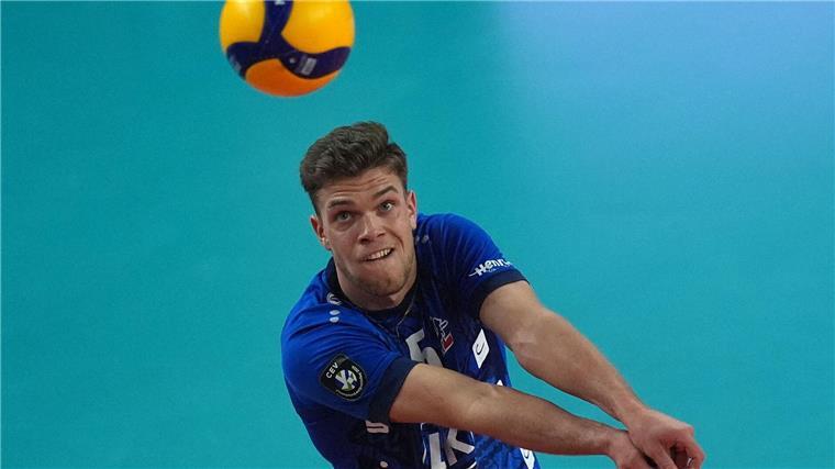 Deutsche Volleyballer kassieren knappe Niederlage Erik Röhrs war der erfolgreichste deutsche Punktesammler.