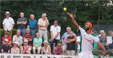 Erinnerungen an das Spitzentennis des BTV: Hier hat Marc Sieber den Ball im Blick. 