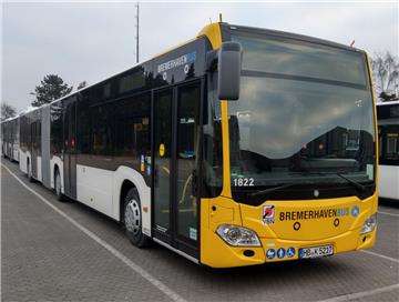 Es gibt sechs neue Gelenkbusse für Bremerhaven Bus.