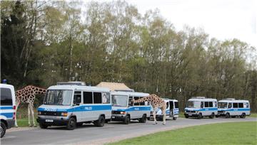 Etwa 250 Beamte, die ihren Dienst beim Obama-Besuch in Hannover versehen, schlaf...