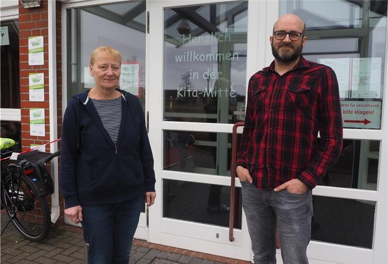 Erzieher in der Wesermarsch: Traumjob oder Albtraum? Evelyn Gang, Leiterin der Kita Mitte, und Erzieher Sven Mehrens sehen großen Handlungsbedarf im Erziehungsbereich.