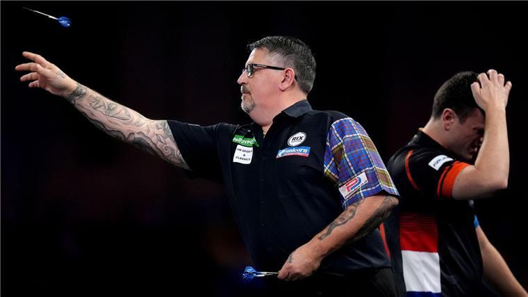 Aus am Geburtstag: Anderson verliert im Ally Pally Ex-Weltmeister Gary Anderson scheidet überraschend aus.