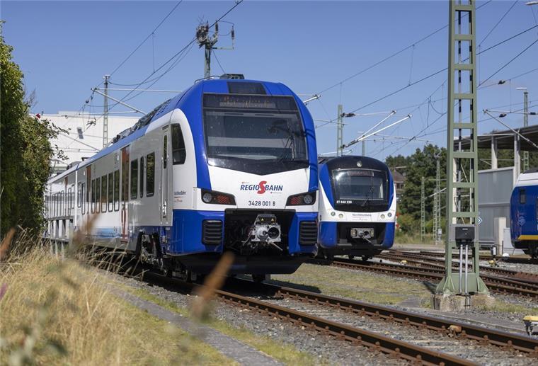 Bremerhaven: Tag der offenen Tür bei der Regio-S-Bahn Zwei Züge der Regio-S-Bahn stehen auf den Gleisen.