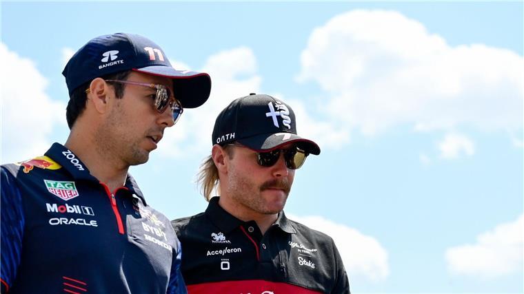Kein Platz für Schumacher: Cadillac holt Pérez und Bottas Fahren nächstes Jahr zusammen für Cadillac: Sergio Perez (l) und Valtteri Bottas (Archivbild)