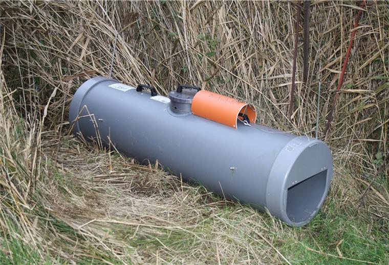 Mit Fallen gegen Nutria: Jäger schützen Deiche Fallen wie diese kommen zum Einsatz. In der Vergangenheit wurden sie teilweise von Unbekannten beschädigt.
