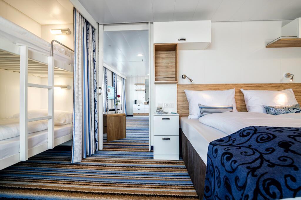 Familienkabine Veranda Deluxe mit Hochbett