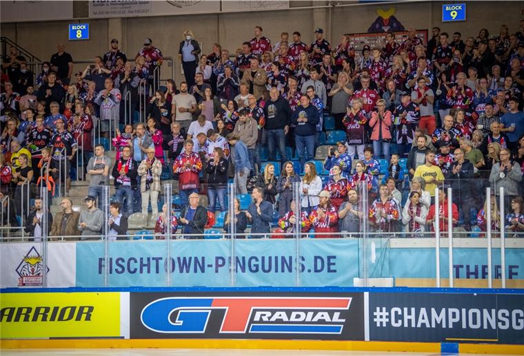 Pinguins-Fans können Stehplätze für DEL-Start kaufen Eishockey Champions League 2021: Fischtown Pinguins gegen Växjö Lakers.