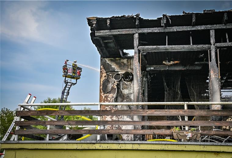 Feuer beim Ruderverein: Die Brandursache ist noch unklar.