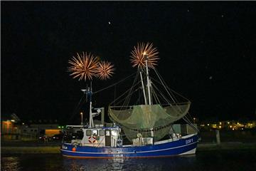 Feuerwerk beim Strandfest.