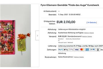„Finde das „Auge“ bringt es auf 2110 Euro.