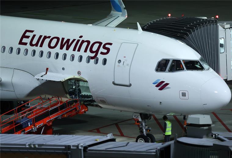 Pilotenstreik: Am Bremer Airport fallen keine Flüge aus Eine Maschine der Fluggesellschaft Eurowings