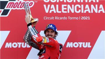 Francesco Bagnaia kämpft um den Titel in der MotoGP-Serie.