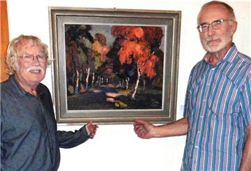 Freundschaft durch die Kunst: der Maler Wolf-Dietmar Stock und der Sammler Dr. Hans-Joachim Andres.