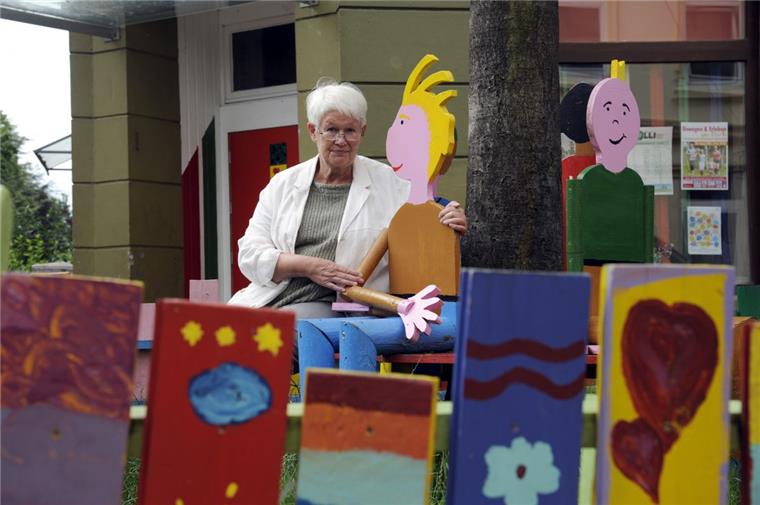 Friederike Görke nimmt Abschied vom Verein Rückenwind für Leher Kinder. Foto Scheschonka