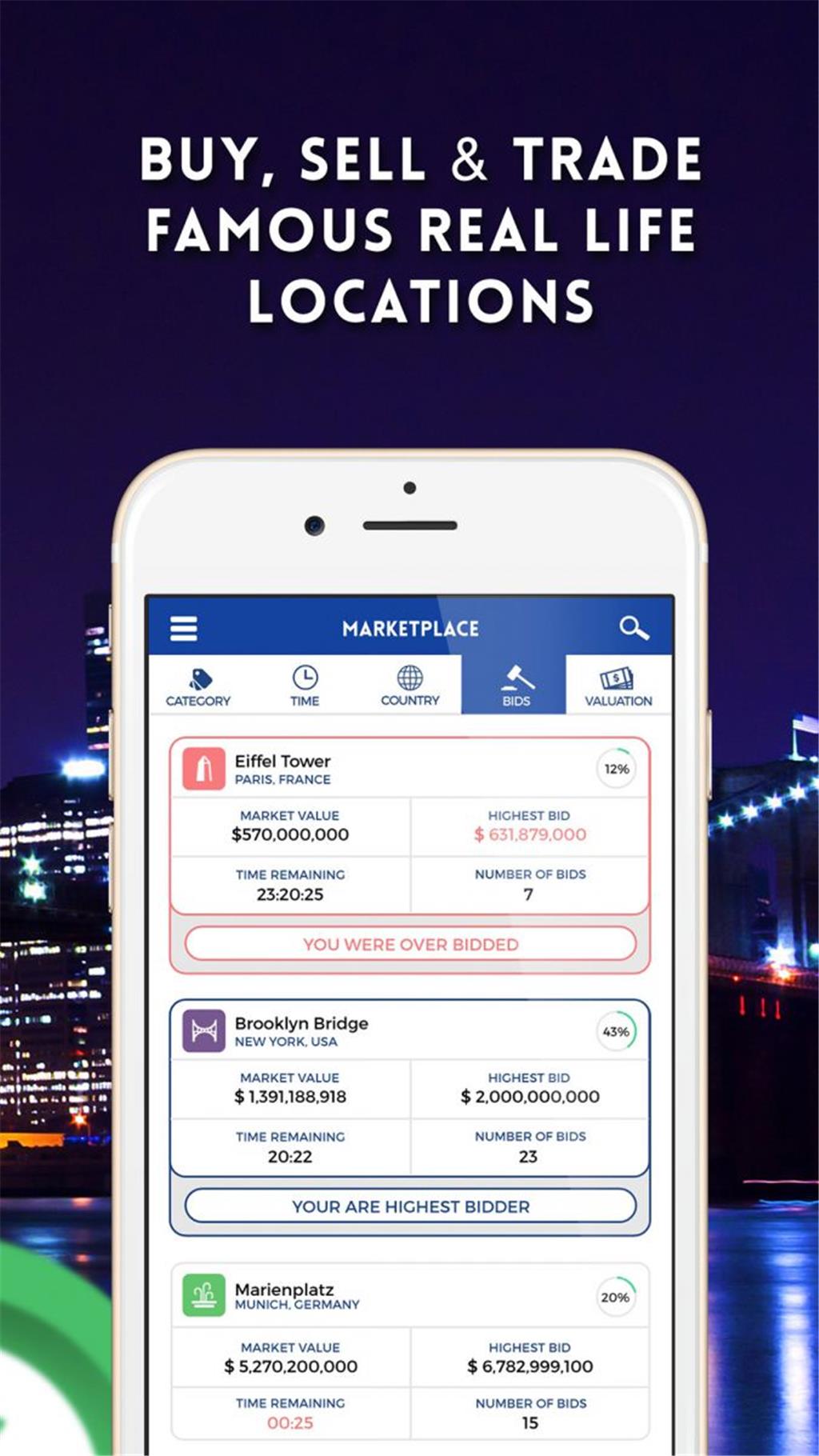 Friedlicher ist &quot;Landlord&quot; von Reality Games. Das Spiel überträgt &quot;Monopoly&quot; in die reale Welt. Der Spieler kann Immobilien in seiner Umgebung kaufen - natürlich rein virtuell. Wenn Menschen an diesem Ort via Facebook oder Foursquare einchecken, klingelt die Kasse. Mit dem Geld lassen sich dann mehr Gebäude erwerben, sodass nach und nach das eigene Immobilien-Imperium wächst. Die Spieler können bei &quot;Landlord&quot; allerdings nicht die eigenen vier Wände verlassen. Die Umgebung kann man auch vom Sofa aus nach attraktiven Objekten absuchen. Das Spiel ist kostenlos für iOS und Android erschienen.