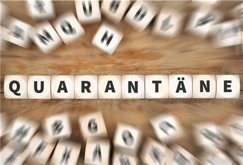 Für die Durchsetzung des Infektionsschutzgesetzes ist der Landkreis zuständig - mithin auch für die Einhaltung der Quarantäne.
