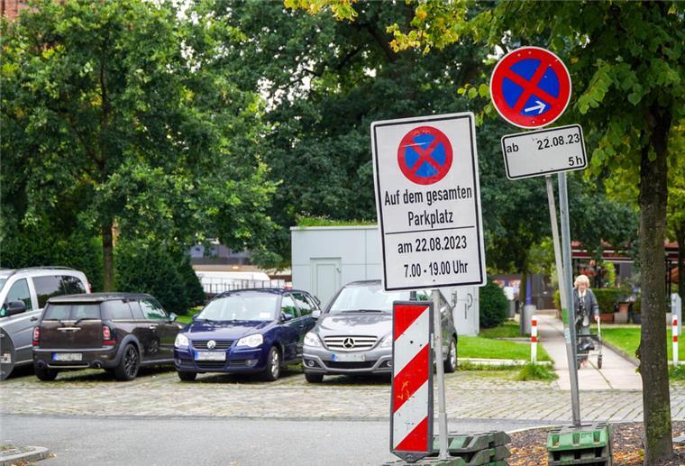 Parkplatz Prager Straße in Bremerhaven.