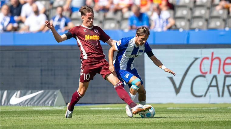 Maza rettet Herthas Start: 2:0 gegen Regensburg Für Hertha war es das erste Spiel nach dem Abgang von Haris Tabakovic.