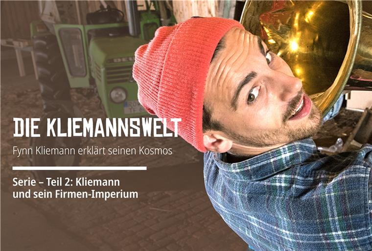 Fynn Kliemann steuert mittlerweile neun Firmen Fynn Kliemann ist auf vielen Feldern unterwegs.